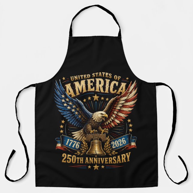Tablier Aigle du 250e anniversaire des États-Unis d'Amériq (Recto)