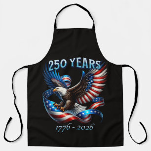 Tablier Aigle et drapeau patriotiques 250 ans 1776-2026