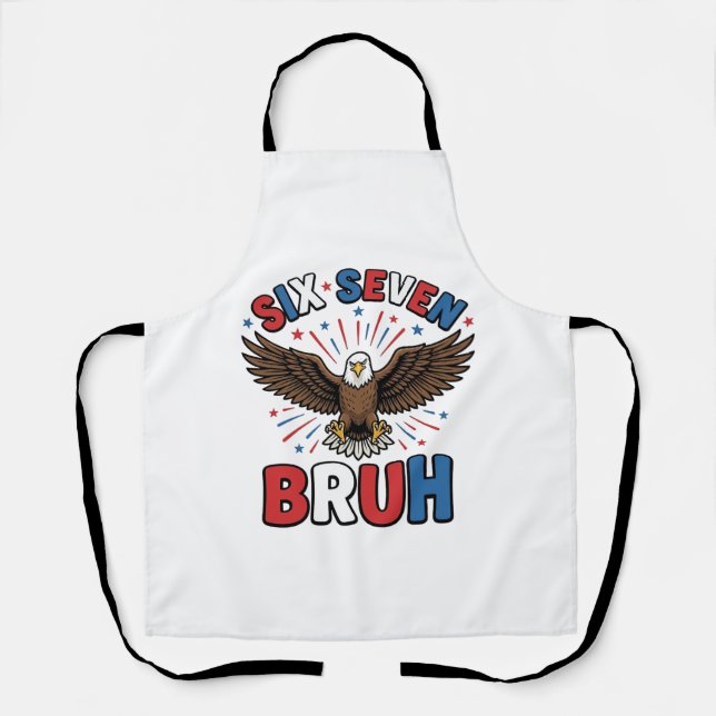 Tablier Aigle Patriotique Six Sept Bruh Design Vectoriel_1 (Recto)