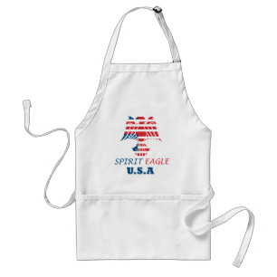 Tablier aigle spirituel drapeau USA