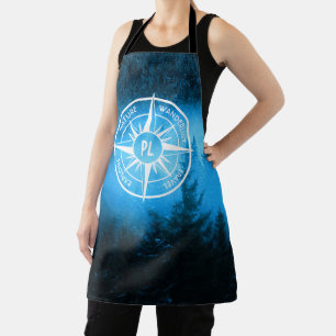 Tablier Aiguille de compas monogramme brouillard dans la f