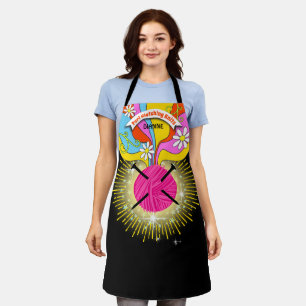 Tablier Aiguilles en tricot de fils artisanat hippie super