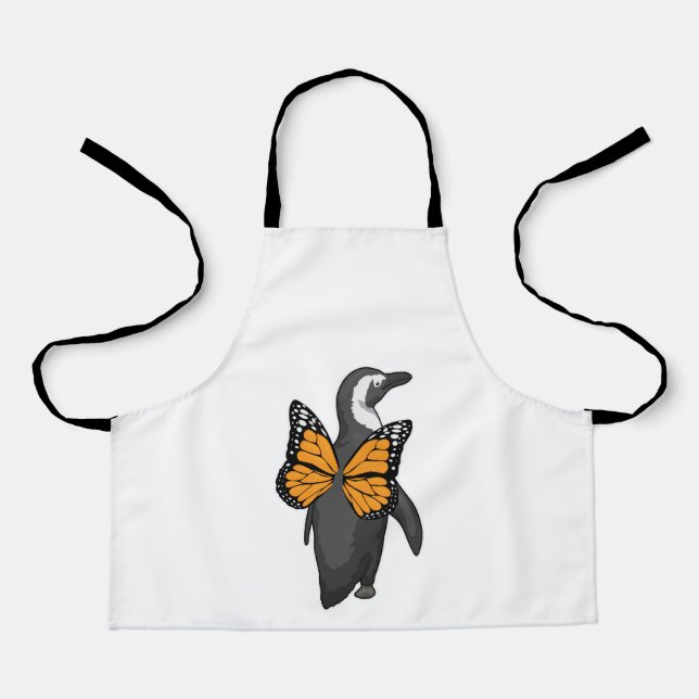 Tablier Ailes de papillon pingouin (Recto)