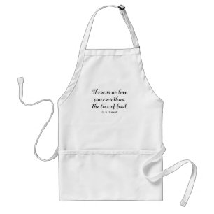 Tablier Aimer Citation de nourriture Apron
