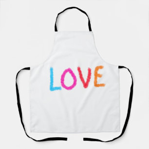 Tablier Aimer fierté arc en ciel aquarelle LGBTQ Juin mode