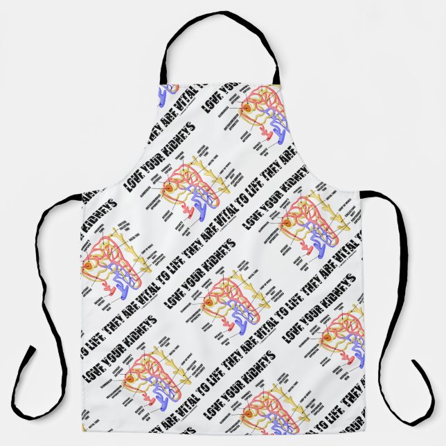 Tablier Aimez Vos Reins Ils Sont Vitaux À La Vie Nephron (Recto)