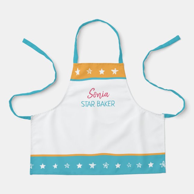 Tablier Aire de cuisson personnalisée pour enfants (Recto)