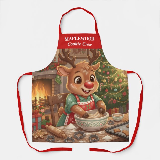 Tablier Aire de cuisson Reindeer Holiday (Recto)