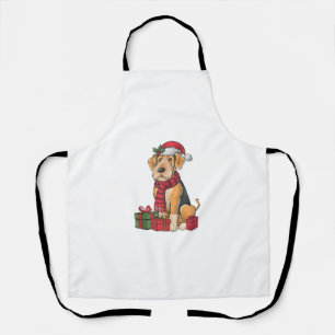 Tablier Airedale Terrier Chien Fête de Noël