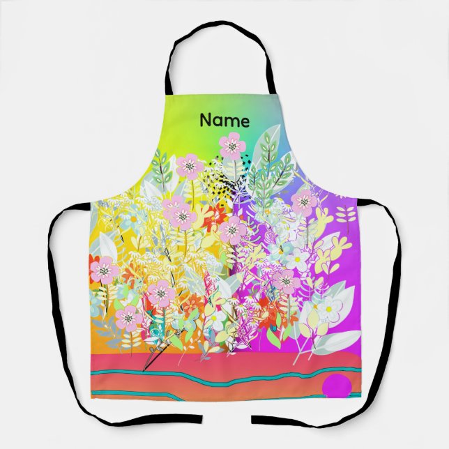 Tablier Ajouter un nom Florales Galore (Recto)