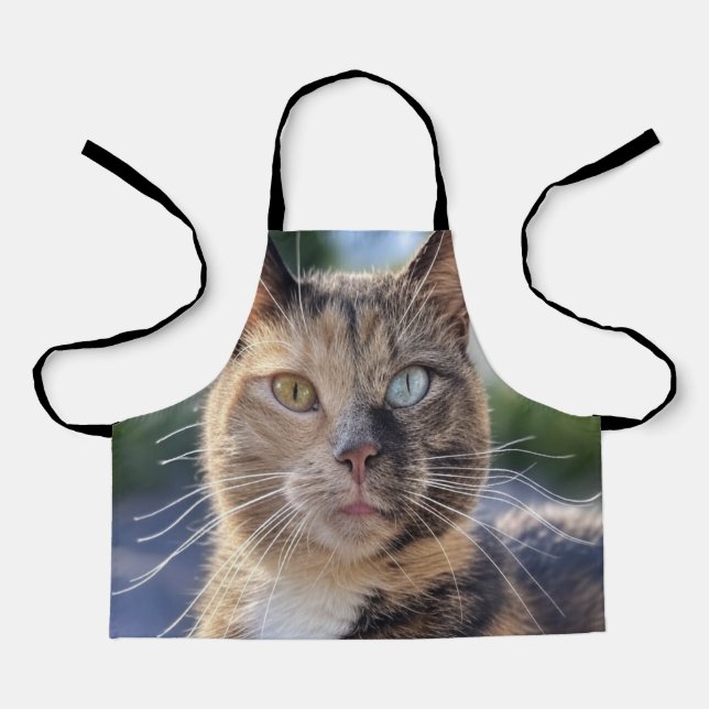 Tablier Ajouter une Personnaliser photo de chat (Recto)
