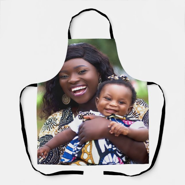 Tablier Ajouter une photo de bébé Personnaliser (Recto)