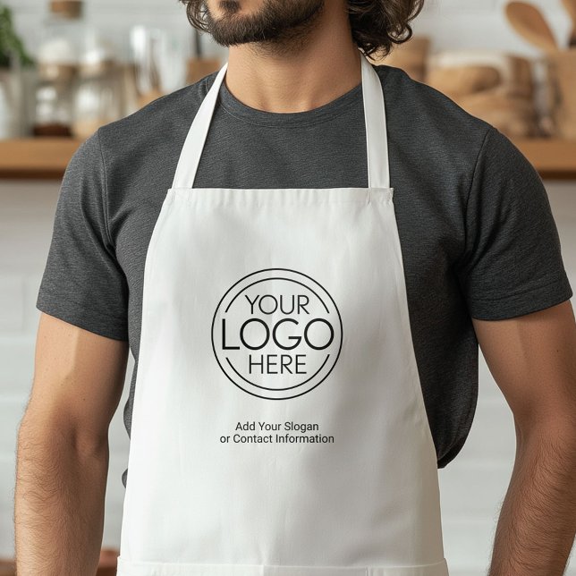 Tablier Ajouter Votre Logo Entreprise Moderne Minimaliste (Funny Football Apron)