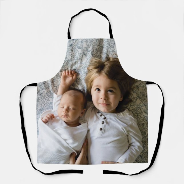 Tablier Ajouter votre propre photo personnalisée (Recto)