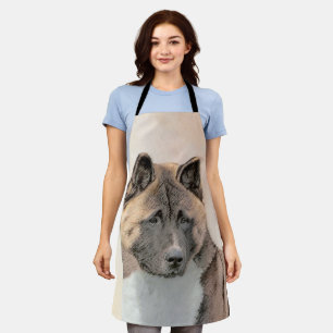 Tablier Akita Peinture - Cute Original Chien Art