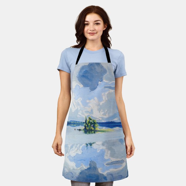 Tablier Akseli Gallen-Kallela - Nuages au-dessus d'un lac (Porté)