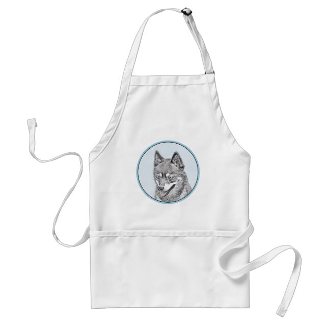 Tablier Alaskan Klee Kai Peinture - Cute Original Chien Ar (Devant)