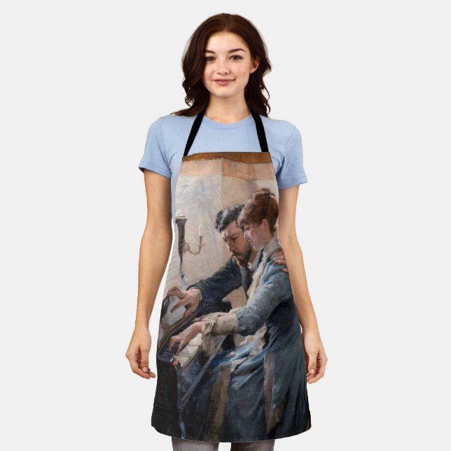 Tablier Albert Edelfeel - Jouer au piano (Porté)