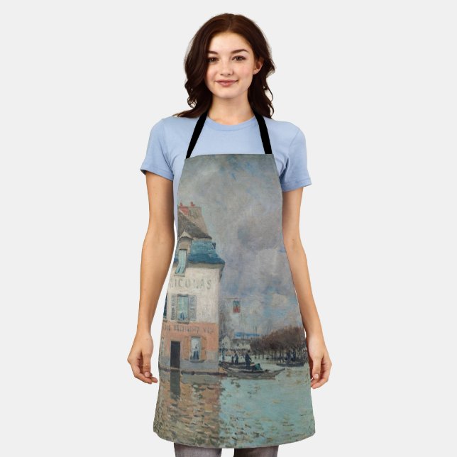 Tablier Alfred Sisley - Inondation à Port-Marly 1876 (Porté)