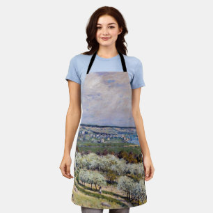 Tablier Alfred Sisley - Terrasse à Saint-Germain, Printemp