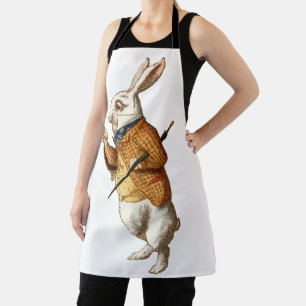 Tablier Alice au pays des merveilles - Lapin Blanc