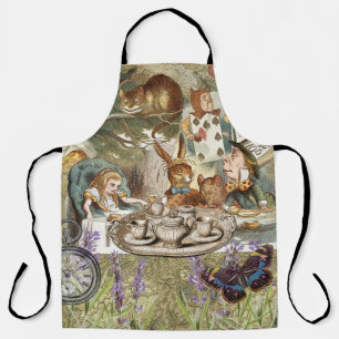 Tablier Alice Aventures Classique Wonderland Thé Party