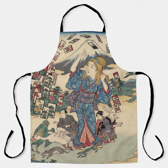 Tablier Alice Lost in Japan | Ukiyo-e Floating Wonderland (Recto)