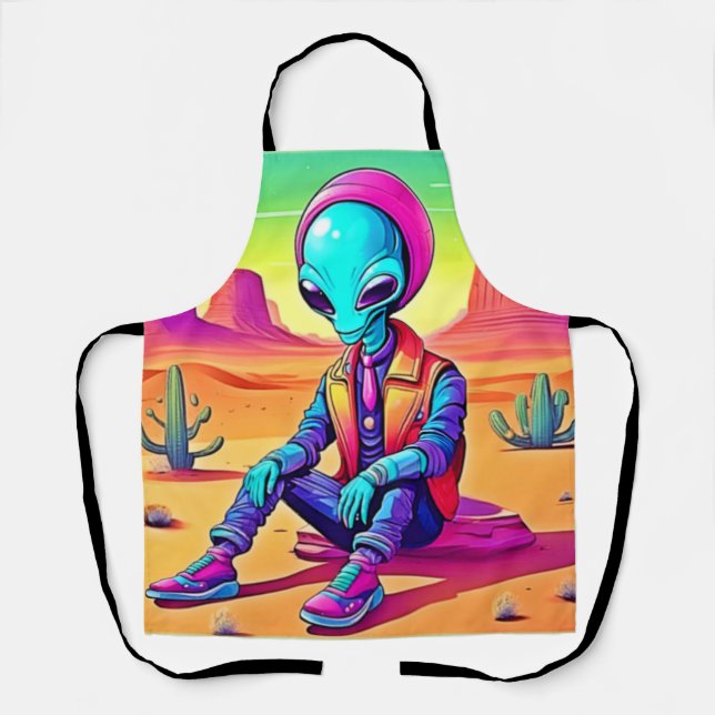 Tablier Alien cool Desert Chillin (Recto)