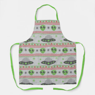 Tablier Alien Vilain Sweat de Noël