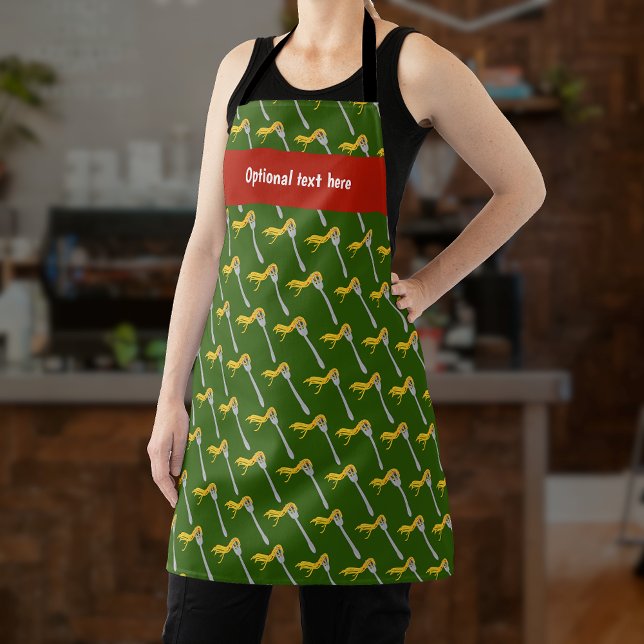 Tablier Alimentation italienne - Spaghetti Twirl sur Fork  (Créateur téléchargé)