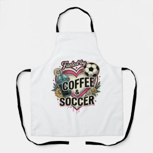 Tablier Alimenté par le café et le football Design de t-sh