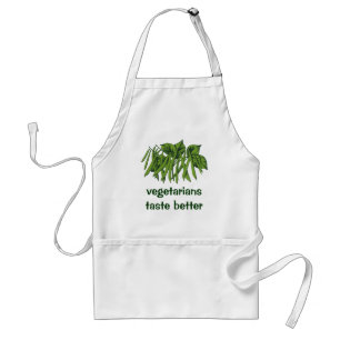 Tablier Aliments Vintage, Haricots Verts Biologiques Légum