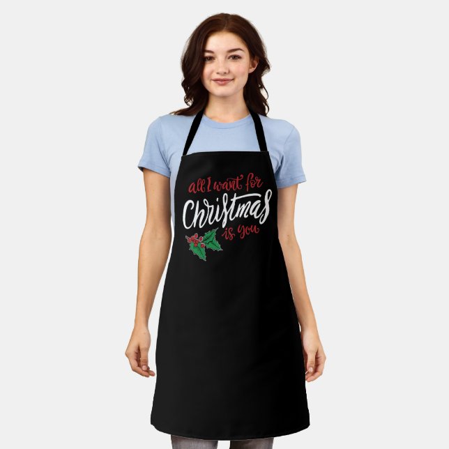 Tablier All I want for Christmas (Porté)