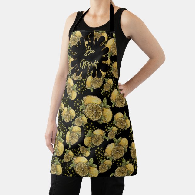 Tablier All-Over Print Apron Bon Appétit con Limon (Insitu)