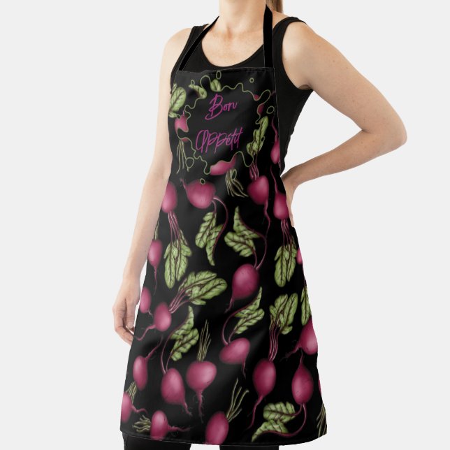 Tablier All-Over Print Apron Bon Appétit con rábano (Insitu)