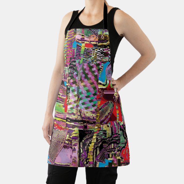 Tablier All‑Over Print Apron – Urban Fractals (Insitu)