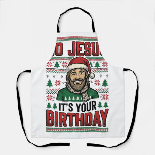 Tablier Allez Jésus Noël Anniversaire Vintage Chemise
