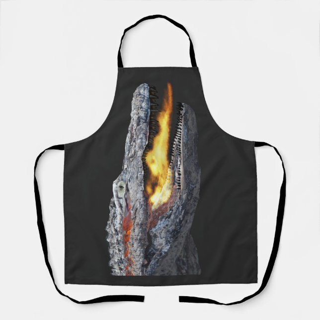 Tablier Alligator cracheur de feu (Recto)