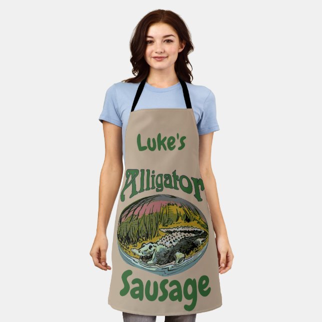 Tablier Alligator Design modifier et ajouter du texte, tab (Porté)