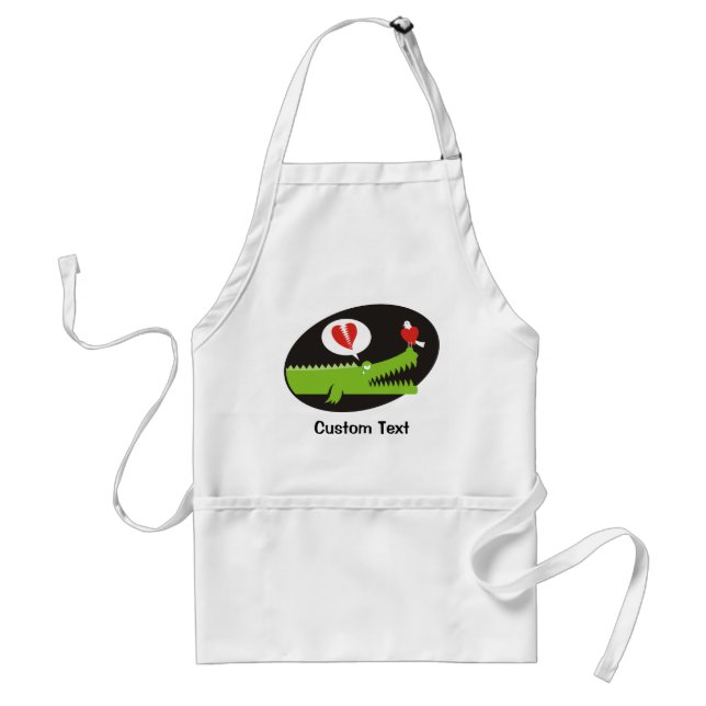 Tablier Alligator en amour Adulte Apron (Devant)