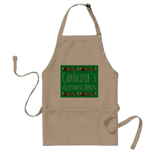 Tablier Allotissement Apron, avec légumes, personnalisées