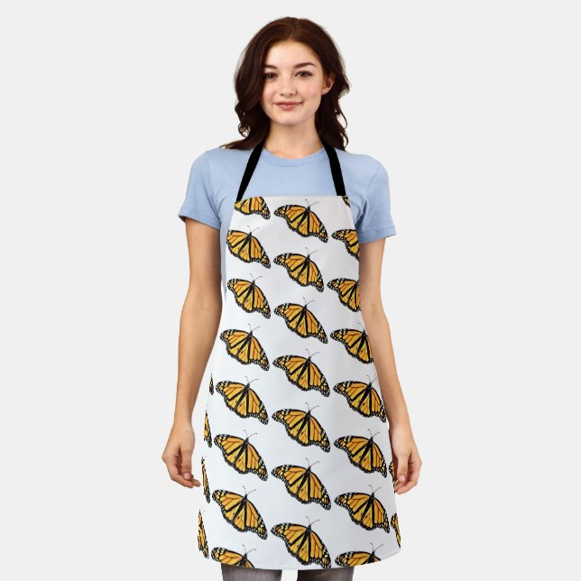 Tablier Allover Print Apron Homme Monarch Butterfly (Porté)