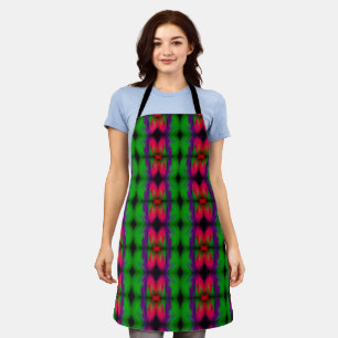 Tablier Allover Print Apron Northern Lights Abstrait
