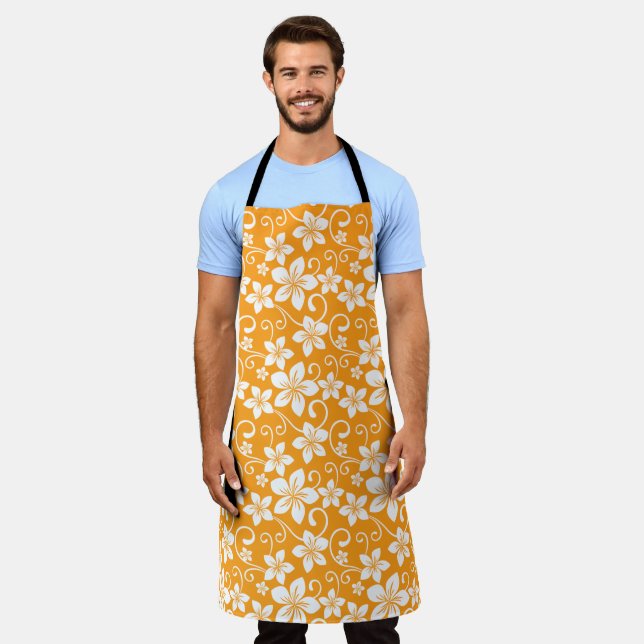 TABLIER ALOHA HAWAII (TANGERINE) (Porté)