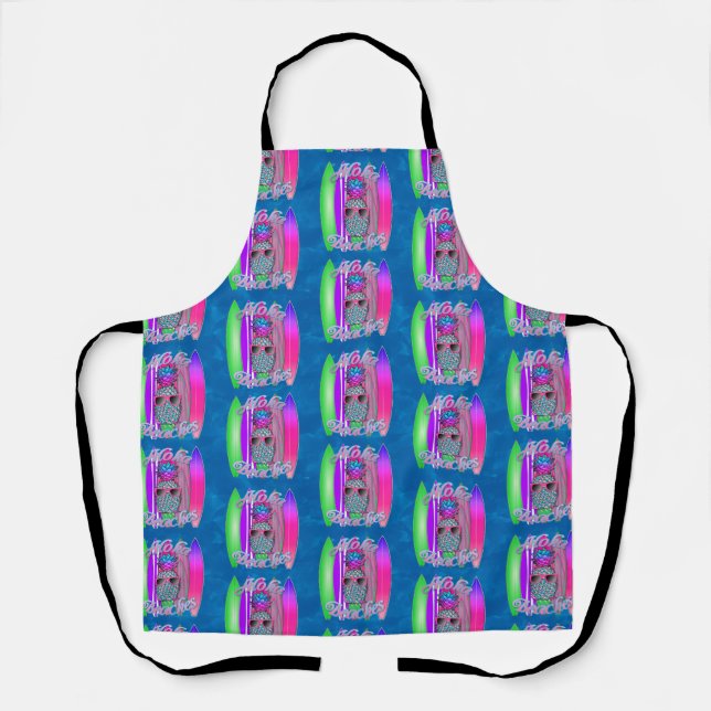 Tablier Aloha Plages Été Surf Pineapple (Recto)