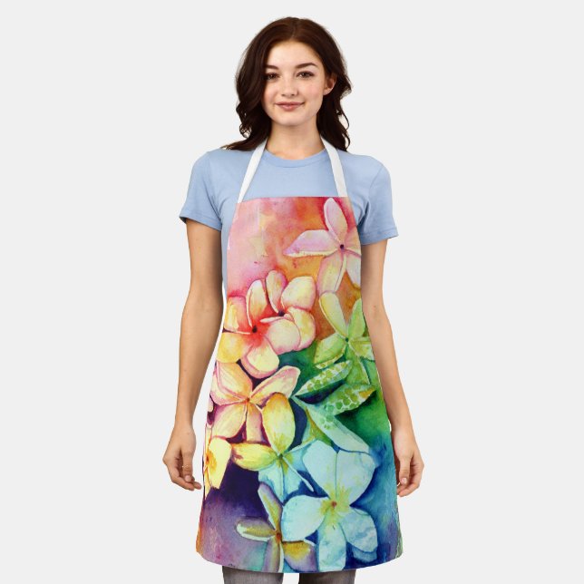 Tablier Aloha Plumeria s'épanouit (Porté)