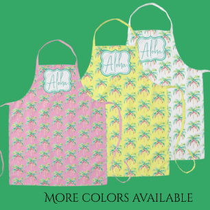 Tablier Aloha Tropical Island Palm All-Over Imprimer Apron