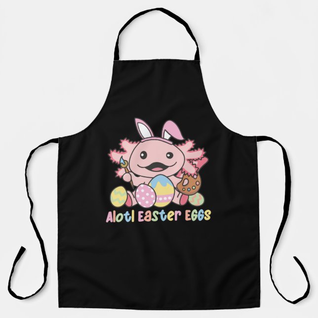 Tablier Alottes Oeufs De Pâques Axolotl Pâques Avec Pun (Recto)
