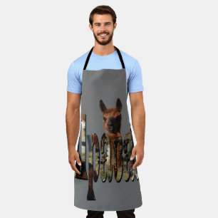 Tablier Alpaca Les Photos De Nom, Pleine Impression Apron