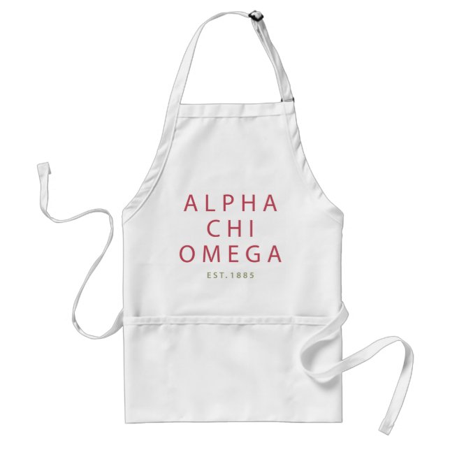 Tablier Alpha Chi Omega | Établi en 1885 (Devant)
